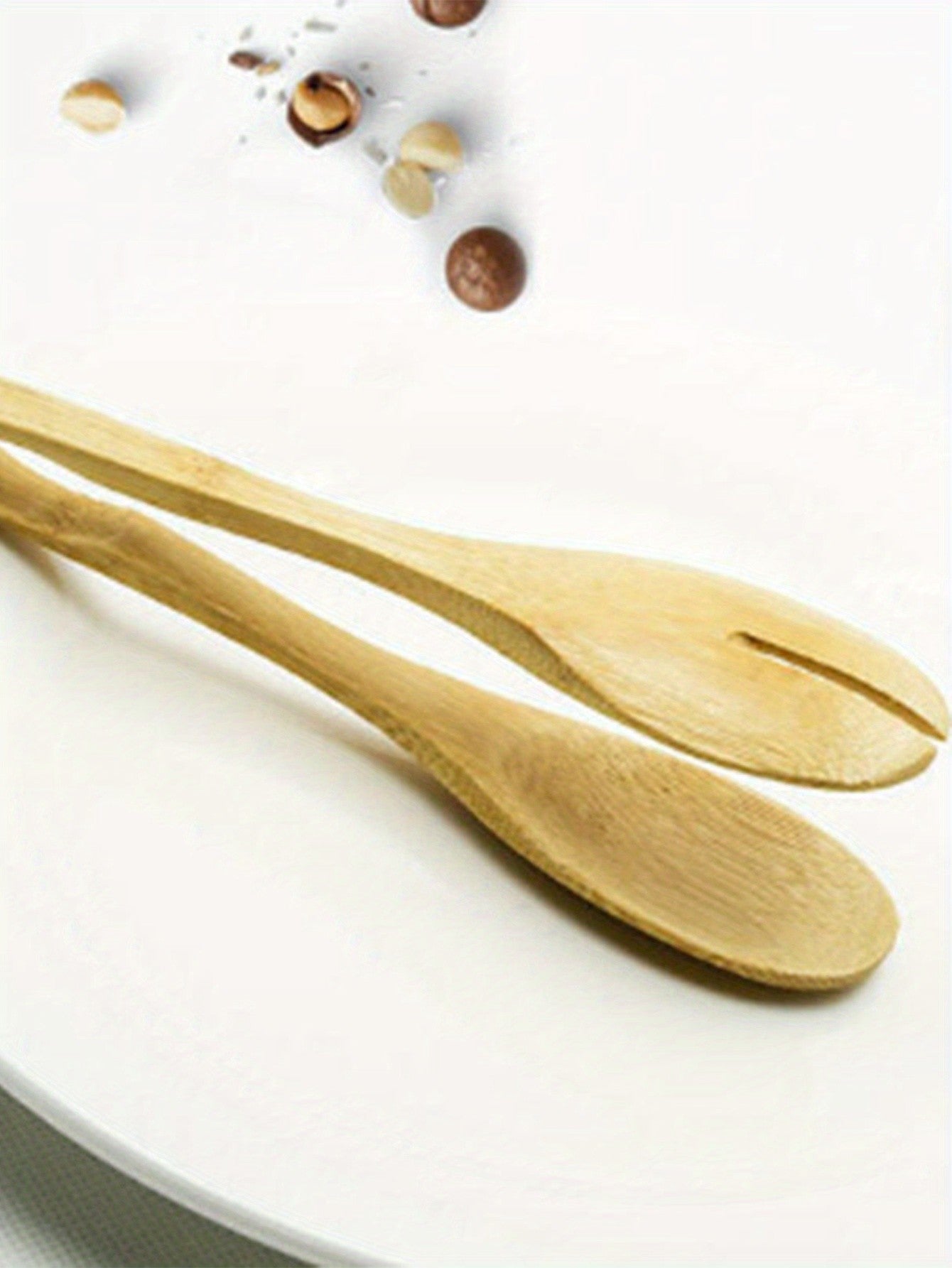 1pc, Serving Tongs, Food Tongs, Barbecue Tongs, Wooden Fruit Tongs,Bread Tongs,Steak Tongs,Salad Tongs, Dessert Tongs for Buffet