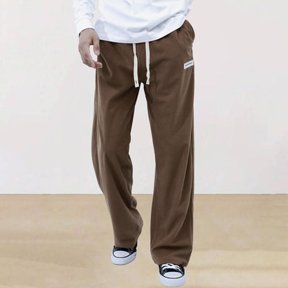 Mens Corduroy Joggers Pants Casual Cargo Pants Drawstring Elastic Waist Baggy Tapered Sweatpants with Pockets Outdoor Sweatpants
