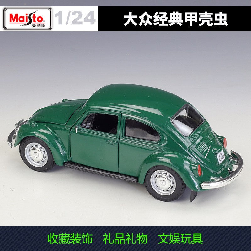 Maisto Diecast 1:24 Scale Volkswagen Beetle Alloy Retro Vintage Car Model Ornaments Collection Souvenir Ornaments Display