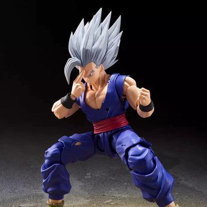 Shf Dragon Ball Son Gohan Besta Action Figure PVC Boneco Colecionável Articulado Anime Super Saiyajin Gohan Modelo Brinquedo de Presente 17cm