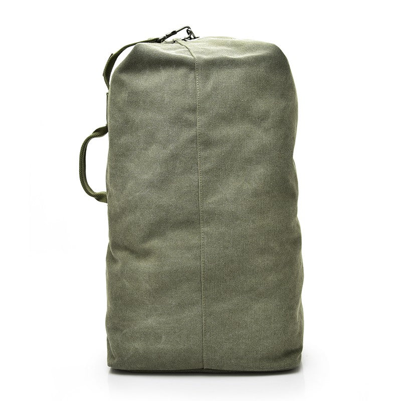 Mochila de Viagem Masculina de Grande Capacidade para Montanhismo, Bolsa de Mão, Mochilas Masculinas de Ombro Tipo Balde de Lona de Alta Qualidade