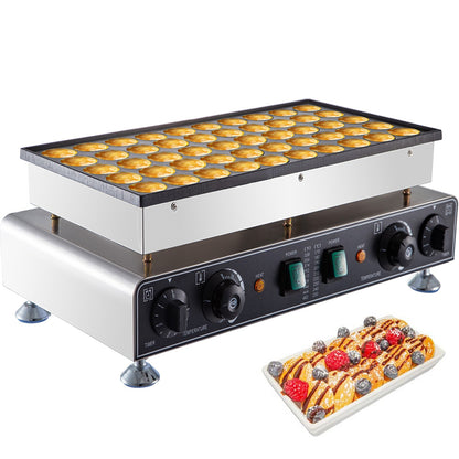 Commercial Electric Pancake Making Machine 50 Holes Waffle Maker Mini Dutch Pancake Maker Kitchen Home Appliance 110V 220V