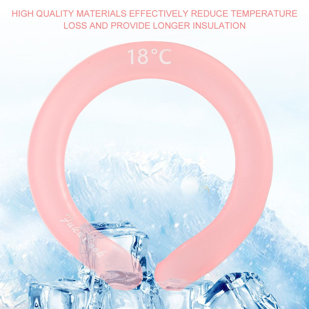 Summer Cooling Neckband Reusable Portable Outdoor Sports Icy Neck Cooler for Men Women