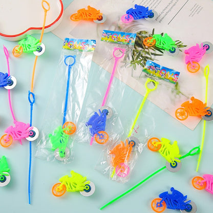 10/20/30Pcs Mini Hand Pull Bicycle Gear Car Toys Stress Relief Sensory Toys Kids Birthday Party Favors Favorite Pinata Filler