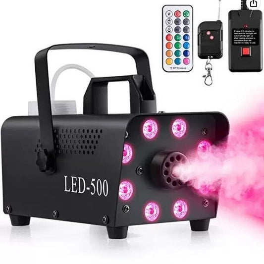 New LED Timer Disco Smoke Machine 500W Remote Dj Halloween Smoke Spraying Equipment Christmas Wedding Party Stage Fog Machine