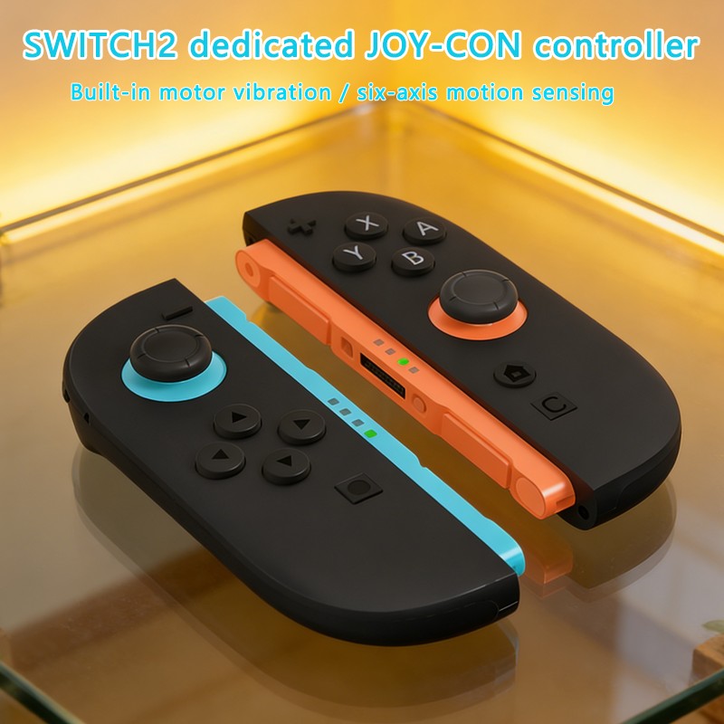 for Joy Con Controller for Nintendo for Switch 2 NS2 Magnetic Motion 9-Axis Gyro One-Key Wake Up Wireless Gamepad