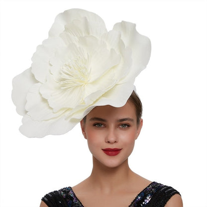 Chapéus Grandes De Flores Para Mulheres Chapéu Fascinator De Flores Tiara Grande De Flores Tiara Fascinator De Flores Adereço De Fantasia Para a Cabeça