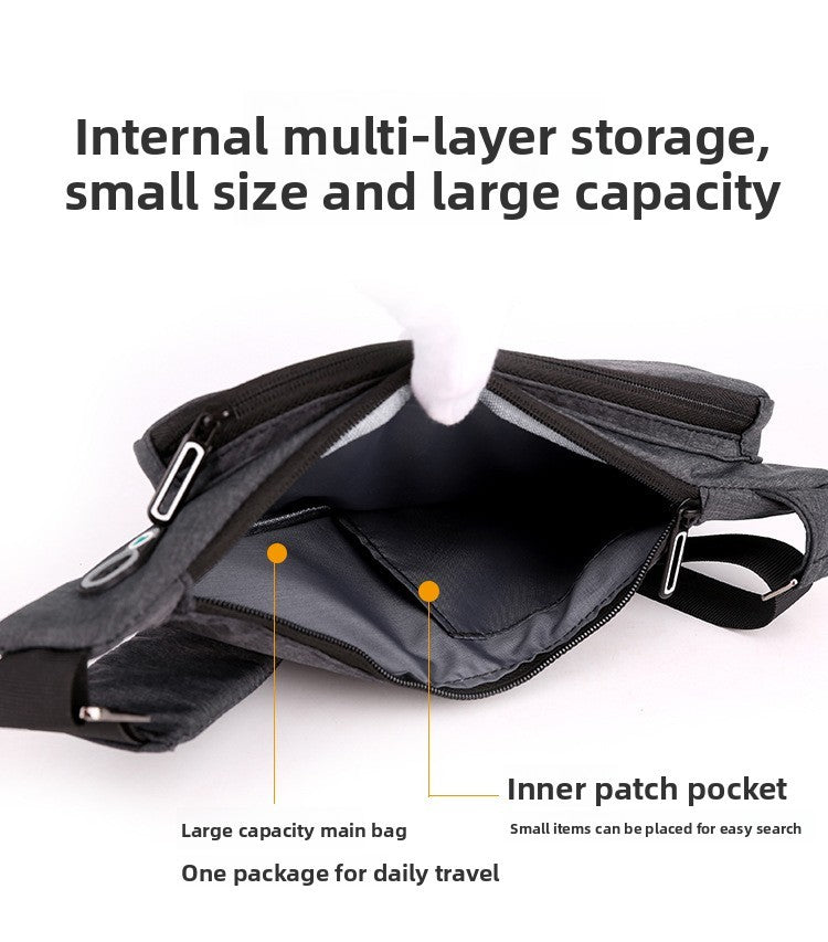 Sling Bag - Anti-theft Crossbody Shoulder Bag for Men and Women Sling Chest Crossbody Bag for Travel, Sport, Work Casual Daypack