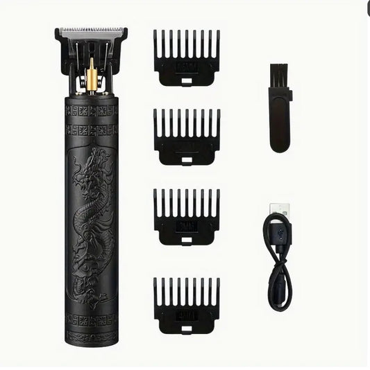 Professional Men's Electric Hair Clipper, USB Rechargeable Trimmer for Beard & Haircut, Cordless Grooming Kit, Father's Day Gift