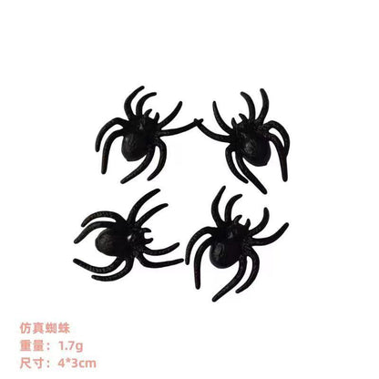 12/24pcs Halloween Simulation Bug Cockroach Spider Centipede Scorpion Plastics Prank Bug Funny 2025 Halloween DIY Decoration