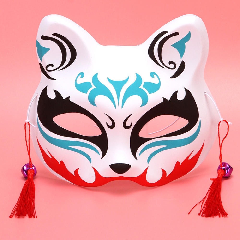 Japanese Anime Demon Slayer Mask Cosplay Thicken Plastic Masks Halloween Party Costume Props Fox Mask