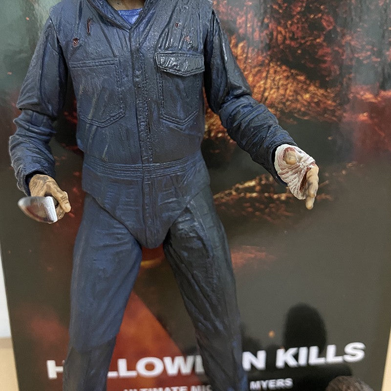 NECA Figure Michael Myers Figure With LED Halloween Ultimate Action Figure Model Toys Joint Movable Doll Christmas Present