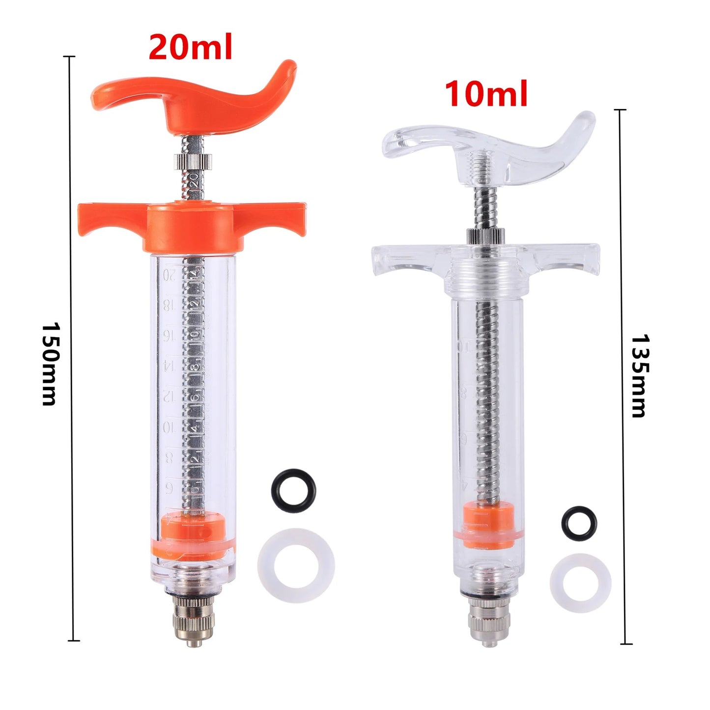 Seringa de alimentação para papagaios 10/20ml com tubo reto, fácil de limpar, seringa para pintinhos, alimentador de pássaros, suprimentos para alimentação de animais de estimação
