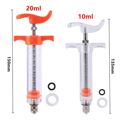 Seringa de alimentação para papagaios 10/20ml com tubo reto, fácil de limpar, seringa para pintinhos, alimentador de pássaros, suprimentos para alimentação de animais de estimação