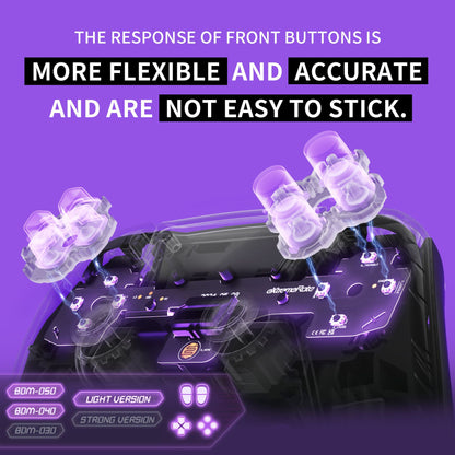 eXtremeRate for ps5 Controller BDM-040/BDM-050/060 Whole Clicky Kit V2, Shoulder Face Dpad Buttons