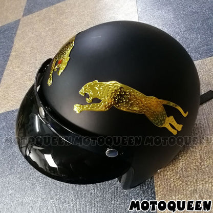 Adesivos de Decoração de Tanque de Combustível 3D com Emblema de Etiqueta Estilo Carro de Motocicleta Leopard para Kawasaki Harley BMW Suzuki