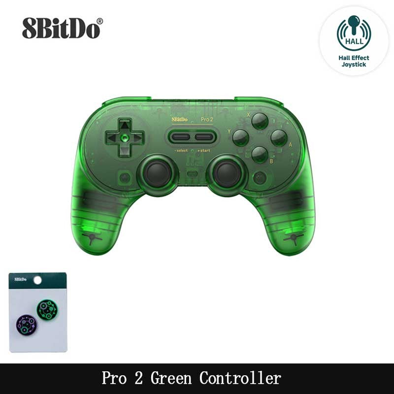 8BitDo Pro 2 Bluetooth Controller Gamepad Handle with Hall Effect for Nintendo Switch 2, PC, MacOS, Android, Steam, Raspberry Pi