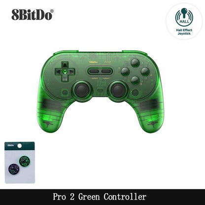 8BitDo Pro 2 Bluetooth Controller Gamepad Handle with Hall Effect for Nintendo Switch 2, PC, MacOS, Android, Steam, Raspberry Pi