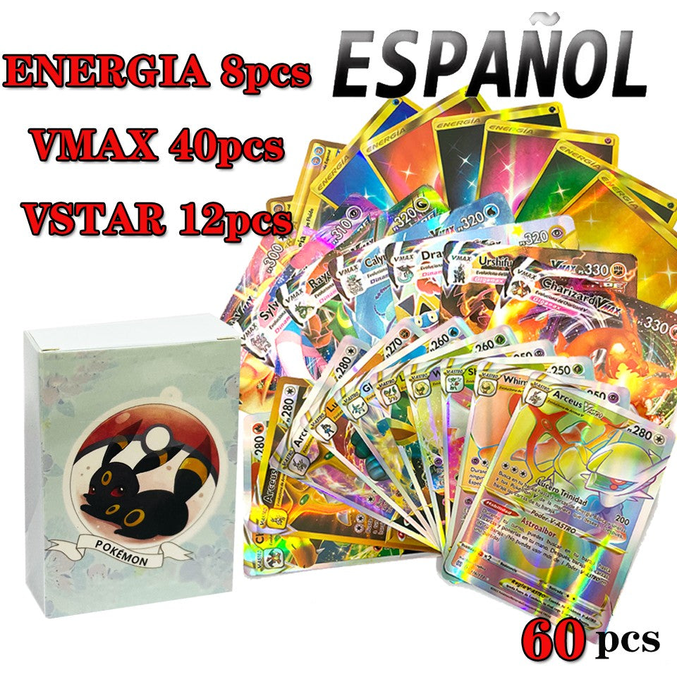 Novas Cartas Pokémon Espanholas em Inglês Francês COROA ZENITE TEMPESTADE PRATEADA Origem Perdida Estrelas Radiantes Cartas Pokémon Coleção Brinquedos