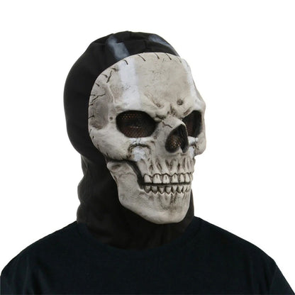 Unisex Halloween Horror Ghost Skull Mask MW2 Latex Headgear Helmet Cosplay Perform Party Masquerade Prop Cosplay