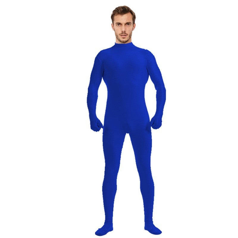 Adult Spandex Full Body Skin Tight Jumpsuit Zentai Suit Bodysuit Halloween Costume Women Men Dance Unitard Party Dancewear