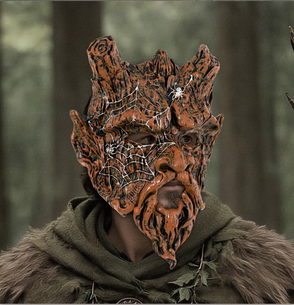Tree Spirit Mask Scary Forest Spirit Mask Tree Ghost Halloween Cosplay Masquerade Carnival Costume Prop Bosgeest Masker