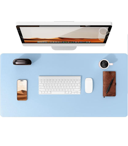 Leather Desk Mat | Computer Mat for Desk| Large Mouse Pad and Keyboard Mat | Desk Protector for Office