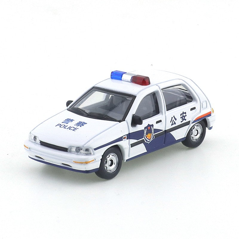 XCARTOYS 1/64 Y58-08 Santana Sedan, Carro de Polícia, Modelo em Miniatura, Modelo de Carro em Liga, Carro de Brinquedo, Segurança Pública