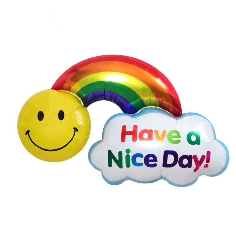 Sunglasses Sun Rainbow Cloud Shape Aluminum Film Balloon Birthday Party Banquet Children's Toy Baby Shower Decoration