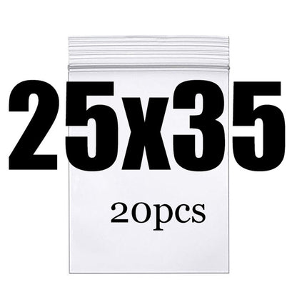 Clear Thick Zip Lock Ziplock Storage Bags Heavy-Duty Transparent Plastic Zip Package Small Jewelry Packing Reclosable Poly Pouch