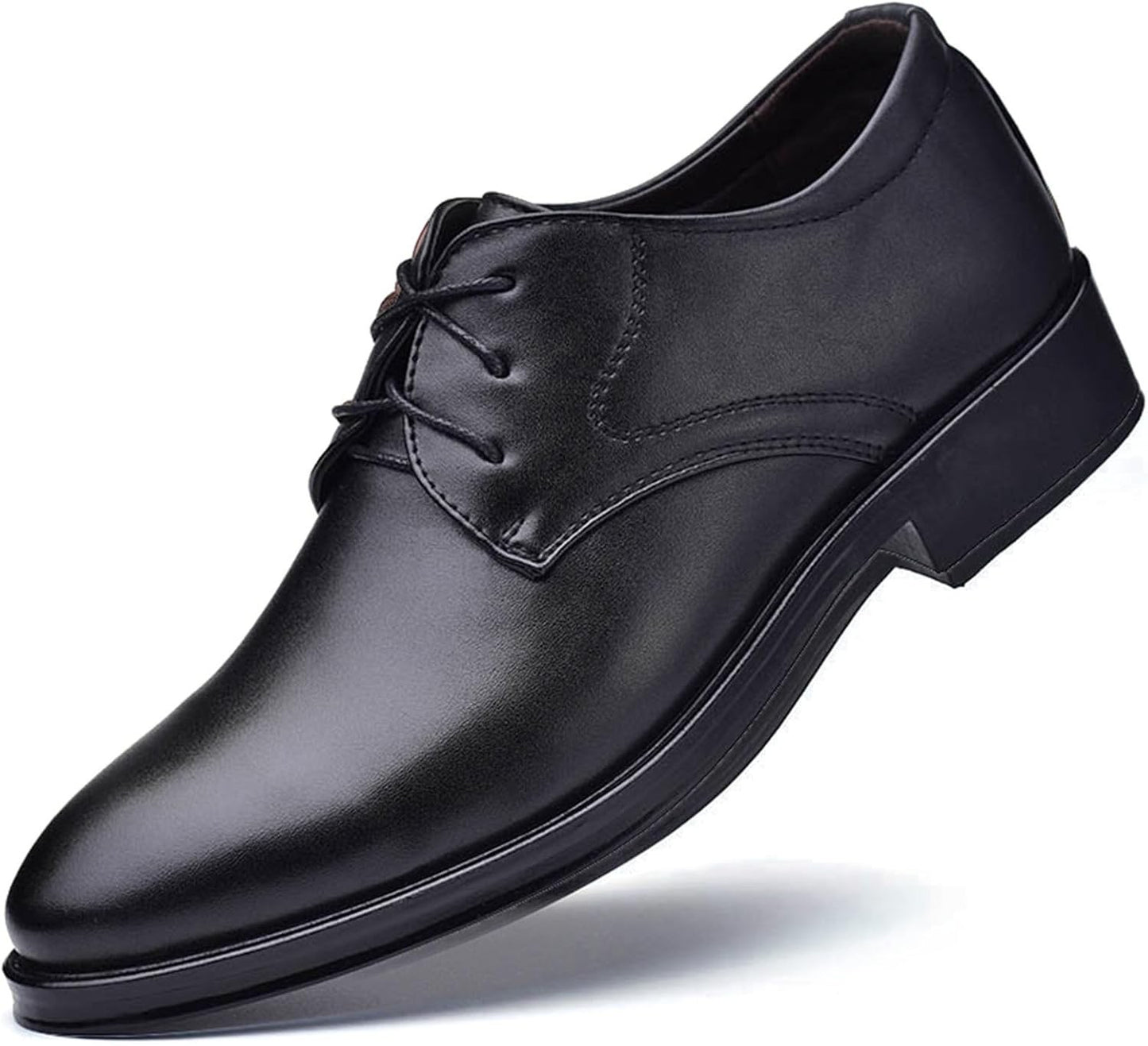Men's Classic Matte Upper Oxfords Business Formal Lace Up Leather Lace Up Dress Shoes for Men