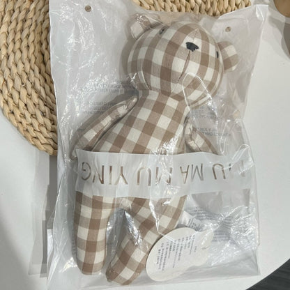 2024 New Little Bear Cloth Art Doll Cute and Creative Cloth Doll Doll Doll Adorable Baby Comfort Toy