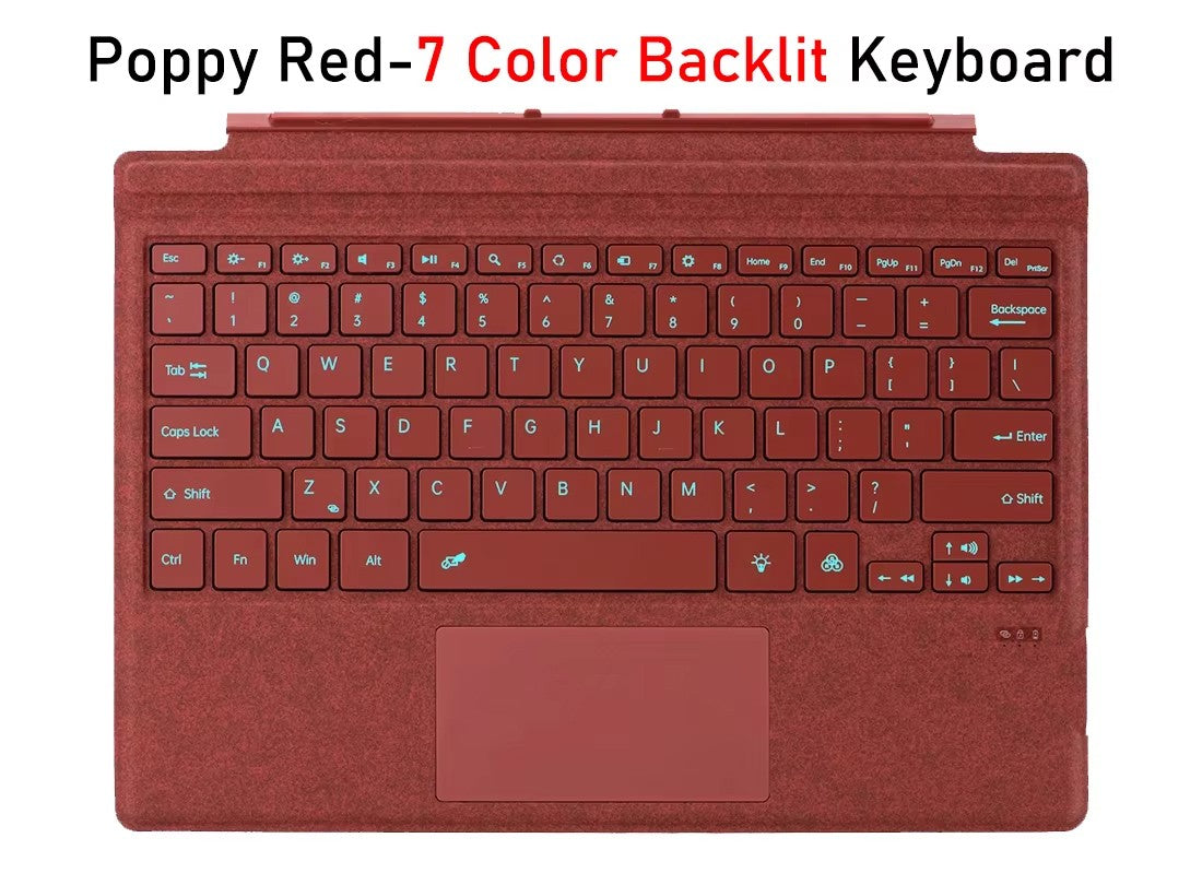 Wireless Bluetooth Keyboard For Microsoft Surface Pro 3 4 5 6 7 7+,Detachable Slim Type Cover Keyboard Trackpad For Surface Pro