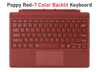 Wireless Bluetooth Keyboard For Microsoft Surface Pro 3 4 5 6 7 7+,Detachable Slim Type Cover Keyboard Trackpad For Surface Pro