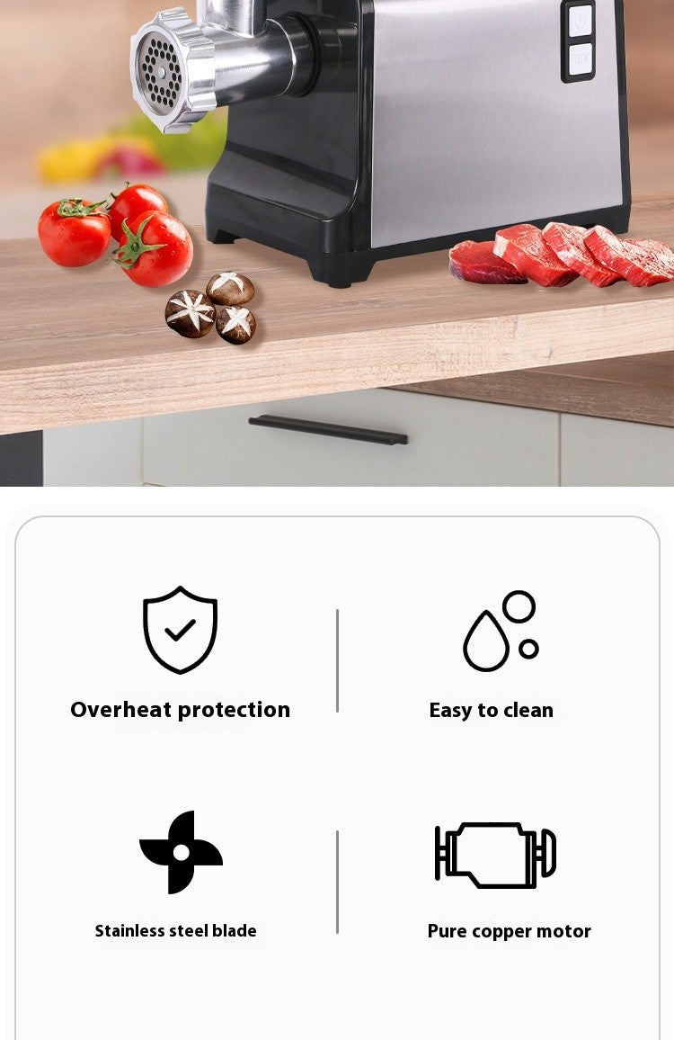 SucceBuy Moedor de Carne Elétrico Picador Processador de Alimentos Pesado Eletrodomésticos de Cozinha Máquina Moedora Comercial