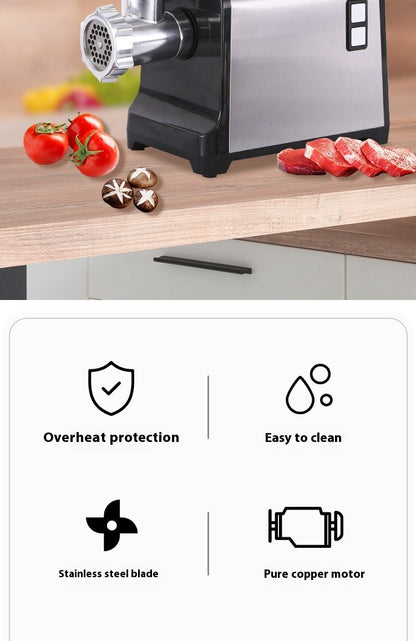 SucceBuy Moedor de Carne Elétrico Picador Processador de Alimentos Pesado Eletrodomésticos de Cozinha Máquina Moedora Comercial