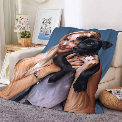 Singer Mckenna Grace Loser Blanket Warm And Soft Suitable For Bedroom Living Room Sofa Bed Office Travel Camping
