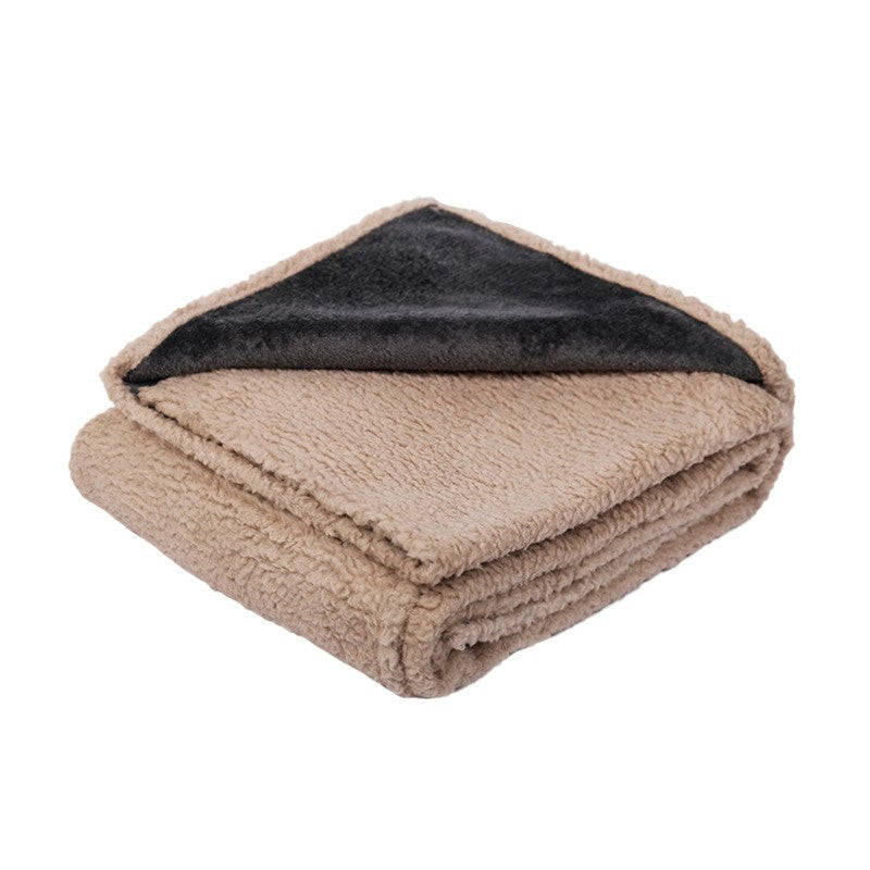 Manta para Dormir Pet Macia Confortável Quente Flannel Pele de Cordeiro Cobertor para Cães Engrossar Impermeável Tapete para Cães e Gatos Acessórios para Cães