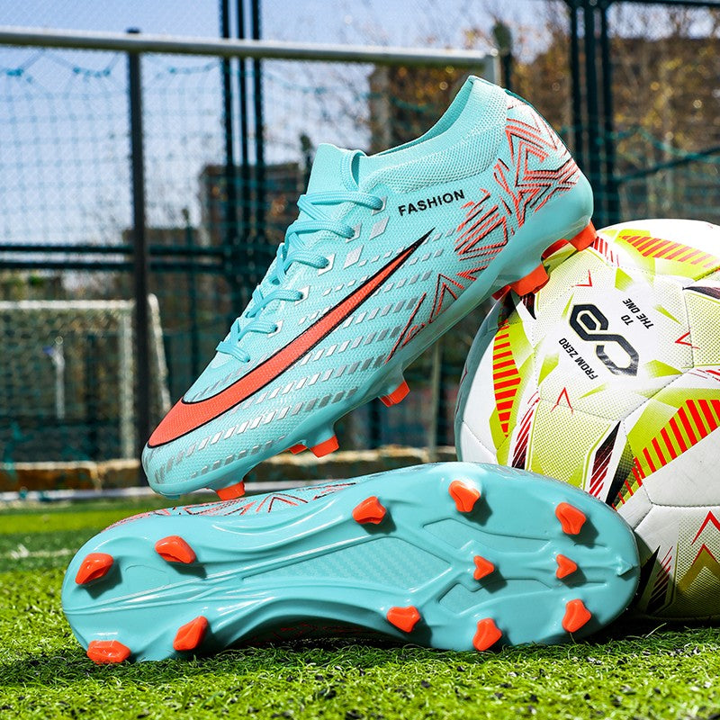 New Men Football Boots Futsal High-quality Mid-top Soccer Shoes Match Non-Slip Cleats Sneakers Indoor Hot-selling FG/TF