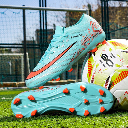 New Men Football Boots Futsal High-quality Mid-top Soccer Shoes Match Non-Slip Cleats Sneakers Indoor Hot-selling FG/TF