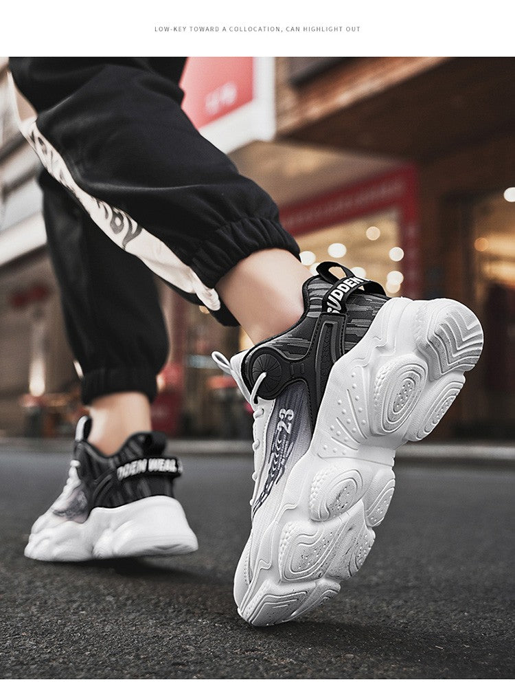 Man Increase the size Casual and fashionable shoes Anti-slip Wear-resistant Trend Sports shoes Lightweight Comfort Running shoes