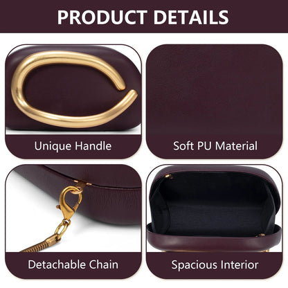 2025 Fashion Women Luxury Evening Banquet Clutch Bag Bride Metal Shoulder Wedding Purse Party Crossbody Day Closure Box Handbag