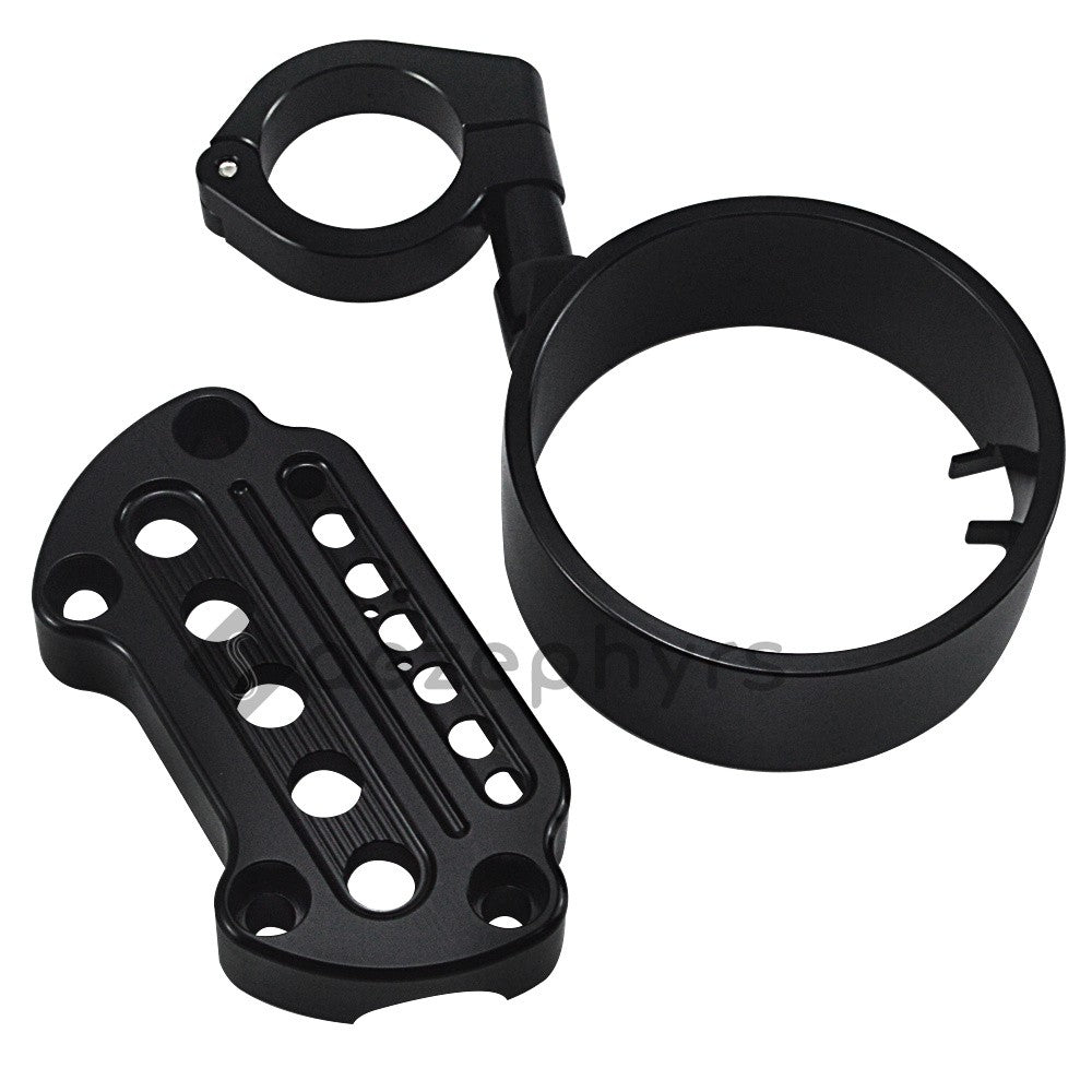 Capa de Suporte de Velocímetro Lateral/Remoção para Motocicleta Braçadeira Superior Guidão Riser Mount para Harley Sportster Iron XL883 Forty-Eight 95-20
