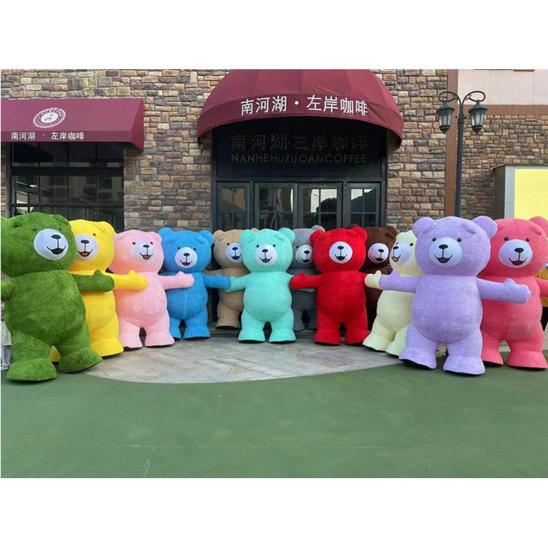 Giant Panda Inflatable Costume Street Funny Polar Bear Mascot Costume Party Role Playing Plush Inflatable Mascot Costume