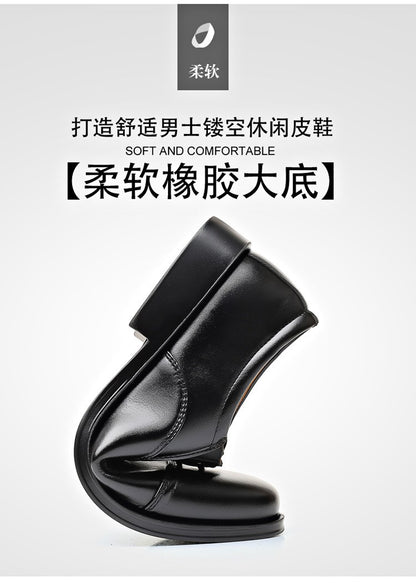 Mens Formal Leather Shoes Slip on Dress Wedding Casual Flats Luxury Walking Oxfords Office Work Zapatos Para Hombre Plus Size