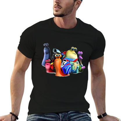Snail turbo T-Shirt black cotton t-shirt plain for man package man t shirt heavy cotton T-Shirt