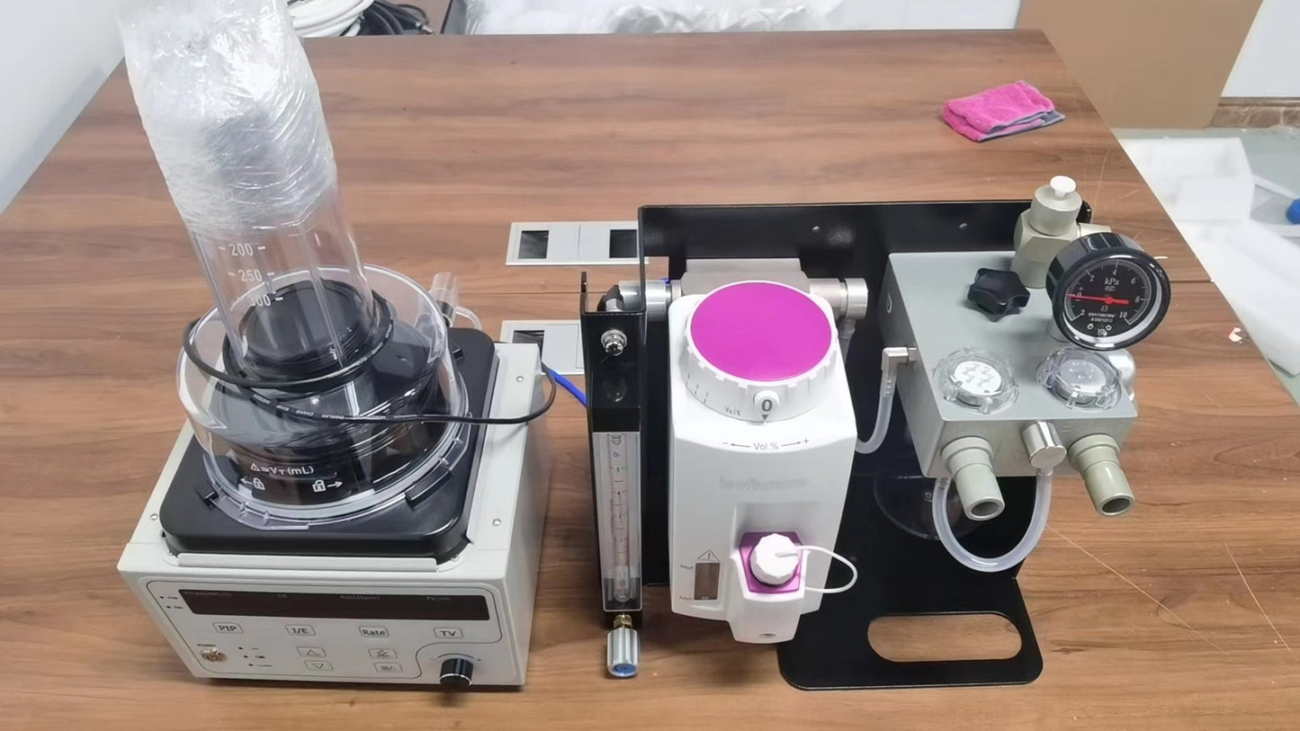 Máquina de anestesia a gás veterinária Equipamentos de anestesia veterinária para animais de estimação gato cachorro
