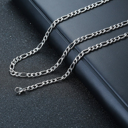 Vnox Colares de Barra Vertical 3D para Homens, Pingente Geométrico de Aço Inoxidável em Camadas, Corrente Cubana de Corda de Trigo em Camadas, Colar Masculino