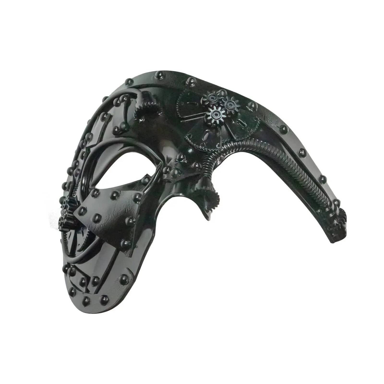 Steampunk Mask, Masquerade Role-Playing Mask, Halloween Gear Vintage Mechanical Style Mask