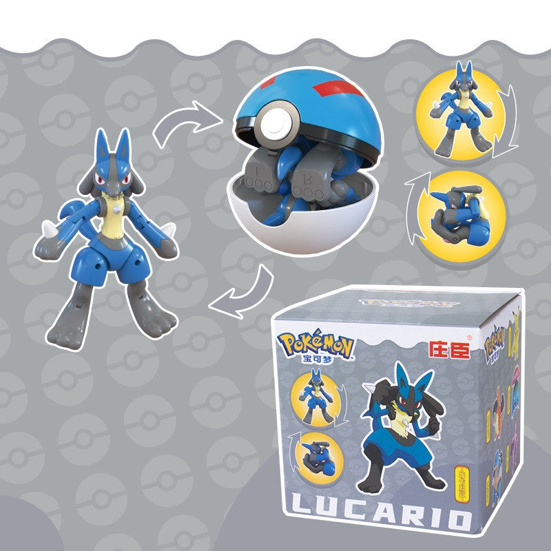 Pokémon Genuíno Pokébola Transformar Charizard Bulbasaur Gengar Dragonite Bonecos de Brinquedo Anime Snorlax Lapras Lucario Modelo de Bonecos